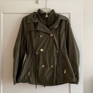 Michael Kors Green Windbreaker; Size S